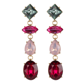 Fancy Stones - Burgundy mix