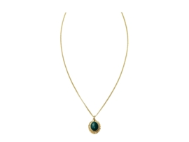 "Dark Green" Stone Necklace