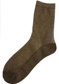 "Shiny feet" Glitter socks - Nude
