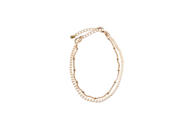 Double Chains Anklet - Gold