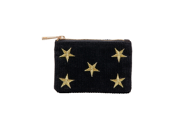 Etui "SHINE BRIGHT LIKE THE STARS"- Black & Gold - XXS