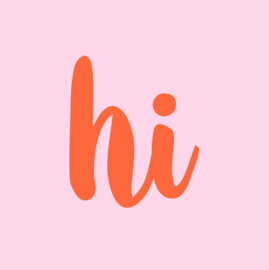 Forex tegeltje "Hi"