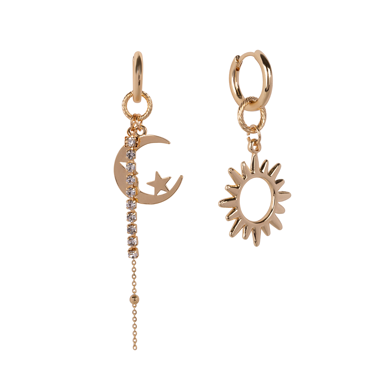 Stainless Luna Earrings - Gold