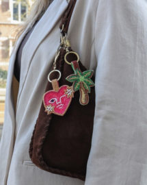 All The Luck In The World - Sleutelhanger Met Kraaltjes palmboom