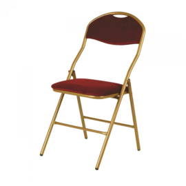 Chaise pliante Praag or / rouge