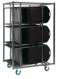 Chariot pour 30 chaises pliantes Praag