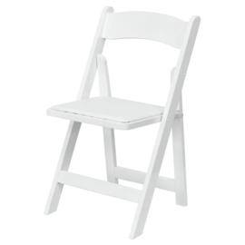 Chaise pliante Athene blanc - weddingchair