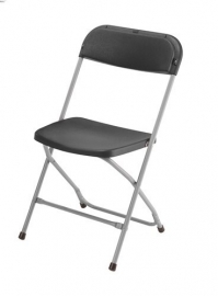 Chaise pliante Parijs gris clair / noir