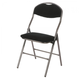 Chaise pliante Praag Gris martelé llaqué / noir