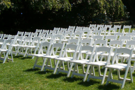 Chaise pliante Athene blanc - weddingchair