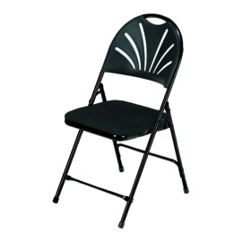Chaise pliante Berlijn noir / noir
