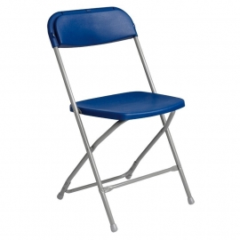 Chaise pliante Parijs gris clair / bleu