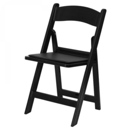 Chaise pliante Athene noir - weddingchair
