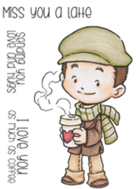 Clove with Coffee, Clear stamp