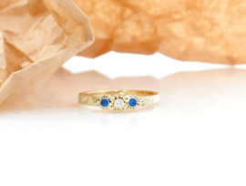 Slashes&Dots Diamant en oude Saffiertjes