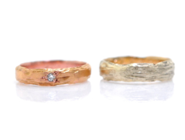 'Rough' Wedding Rings