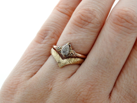 Teardrop Diamond&Dots