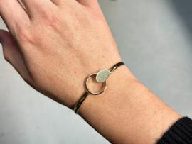'Hooked' klemarmband met vingerafdruk