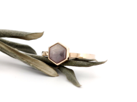Gray Sapphire Ring