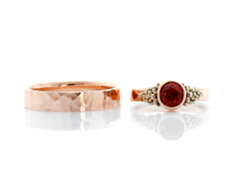 Hammered Elegance & Spinel