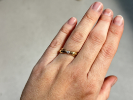 Overslag trouwringen met Diamant