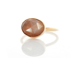 Peach Moonstone 'One of a kind'