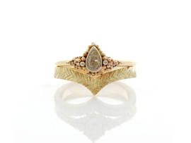 Teardrop Diamond&Dots