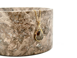 Gray Sapphire Pendant