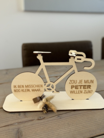 Fiets met gravure