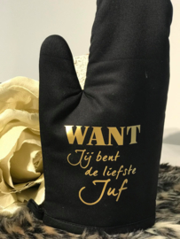Ovenwant zwart