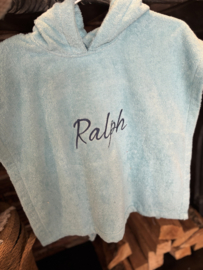 PONCHO kids blauw
