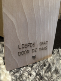 Houten snijplank liefde