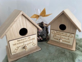 Vogelhuisje met afneembaar dak