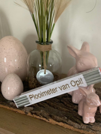 Plooimeter met opschrift