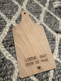 Houten snijplank liefde