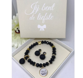 Set sparkle Armband en oorbellen