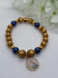 Armband Cognac/Blue