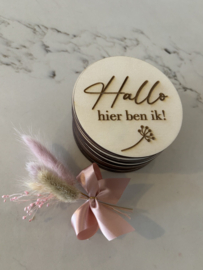 Houten mijlpaalkaarten