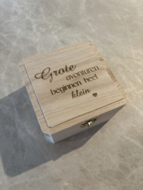 Houten kistje fopspeen