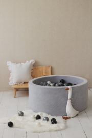 SET Ballenbad 90x40cm - L.GREY (transp, pearl, silver, black)