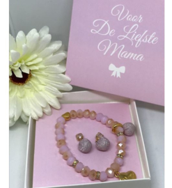 Set sparkle Armband en oorbellen