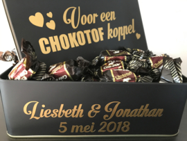 Chokotoffe KOPPEL 'huwelijksgeschenk'