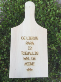 Broodplank met tekst