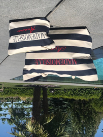 Strandtas/shopping tas  gestreept