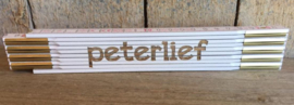 Plooimeter met opschrift