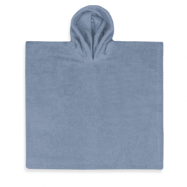 PONCHO kids blauw/grijs