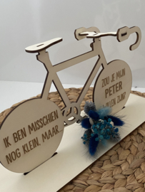 Fiets met gravure