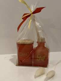 Set geurkaars + flesje huisparfum