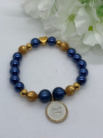 Armband Blue/Cognac