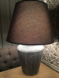 Tafel lamp met Tinnen voet